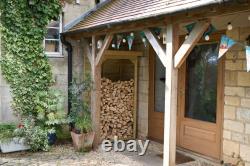 Forest Overlap Pent Log Store 3 Sizes Wooden Firewood Garden Storage Free Del