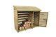Forest Wooden Log & Wood Store With Garden Tool Store Pressure Treated