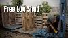 Free Log Shed Log Shed Out Of Pallets Pt1