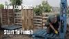 Free Log Shed Pallet Wood Projects Log Shed Out Of Pallets Start To Finish