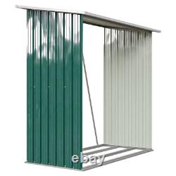 Galvanised Steel Outdoor Wooden Log Store Garden Fire Wood Storage Shed Pent