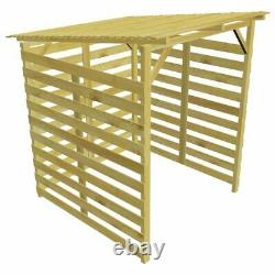 Garden Firewood Storage Shed Impregnated Pinewood Fire Wood Log Store Wooden