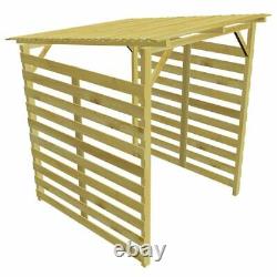 Garden Firewood Storage Shed Impregnated Pinewood Fire Wood wooden Log Store