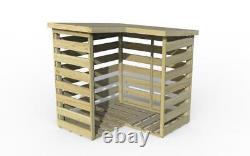 Garden Log Store Corner Wood Kindling Wooden Storage Shed