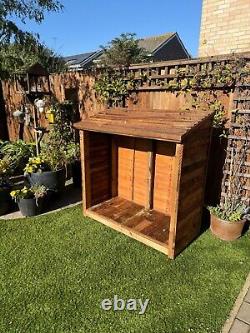 Garden Wooden Log Store Treated Storage Shed NEW