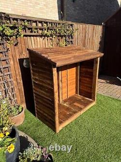 Garden Wooden Log Store Treated Storage Shed NEW