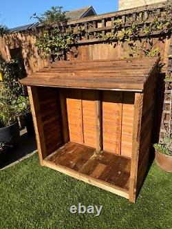 Garden Wooden Log Store Treated Storage Shed NEW