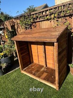 Garden Wooden Log Store Treated Storage Shed NEW