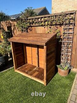 Garden Wooden Log Store Treated Storage Shed NEW