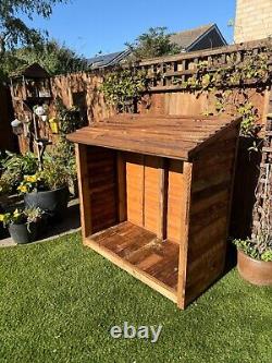 Garden Wooden Log Store Treated Storage Shed NEW