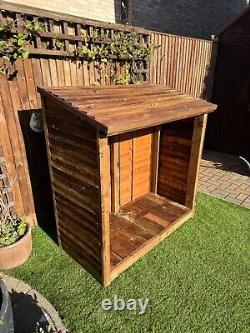 Garden Wooden Log Store Treated Storage Shed NEW