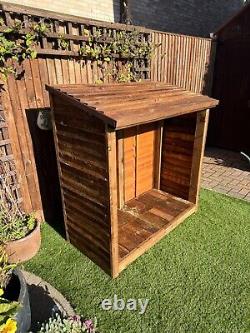 Garden Wooden Log Store Treated Storage Shed NEW