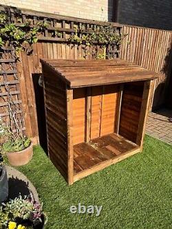 Garden Wooden Log Store Treated Storage Shed NEW