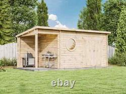 Garden house Maria-Rondo 44 C Wood garden storage wooden shed rectangle Log