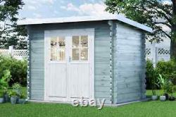 Garden house model Corfu-28 Wood garden storage wooden shed rectangle Log
