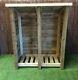 Gidleigh 5ft Wide Outdoor Wooden Log Store Available With Reversed Roof