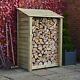 Greetham 6ft Outdoor Wooden Log Store Also Available With Doors Uk Hand Made