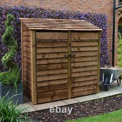Hambleton 6ft Wooden Log Store Also Available With Doors UK Hand Made