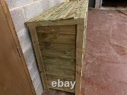 Heavy Duty 4FT Wooden Log Store (Available with Doors)