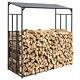 Heavy Duty 6.1 Ft Tall Single Bay Wooden Log Store Rack Firewood Shelter Outside