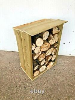 Heavy Duty Hand Made Small Wooden Log Store Treated Timber Wood Firewood