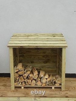 Heavy Duty, Large Wood Store, Firewood Wooden Outdoor Garden Log Storage