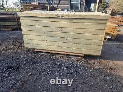 Heavy Duty Wooden Garden Storage Box Log Storage