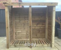 Heavy Duty Wooden Log Store Free delivery and assembly within 20 miles of SA17