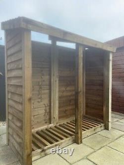 Heavy Duty Wooden Log Store Free delivery and assembly within 20 miles of SA17