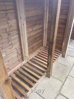 Heavy Duty Wooden Log Store Free delivery and assembly within 20 miles of SA17