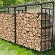 Jumbo Metal Firewood Shelf Garden Yard Firewood Log Stand Holder Stacking Aid Uk