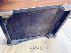 Large Antique Wooden Log Bin Coal Purdonium Edwardian Fireside Storage Box