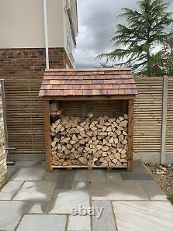 Large Heavy Duty Pressure Treated Wooden Log Store TOP QUALITY