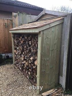 Large Heavy Duty Pressure Treated Wooden Log Store TOP QUALITY