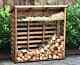 Large Wooden Log Store, Firewood Storage, Outdoor Wood Store Assembly Included