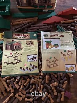 Lincoln Logs Mixed Lot Wooden Building Blocks General Store Big L Ranch Lookout