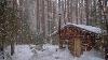 Log Cabin After A Heavy Snowfall Survive The Winter Diy Wooden Table