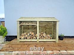 Log Store 4Ft (W-187cm, H-126cm, D-88cm) Green or Brown Sale