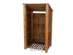 Log Store 6ft Wooden Garden Shed Reverse Roof W-990mm x H-1800mm x D-880mm