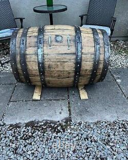 Log Store Old Reclaimed Used Rustic Whiskey / Whisky Oak Wooden Barrel