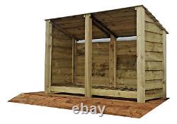 Log Store Outdoor Garden Shed 4Ft (W-187cm, H-126cm, D-81cm) Green or Brown Sale