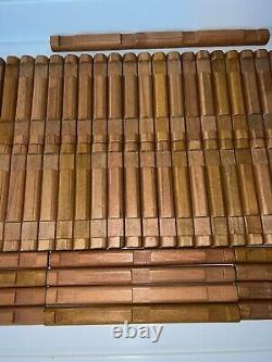 Lot Of 221 Assorted Lincoln Logs Replacement Wooden Pieces General Store Corral