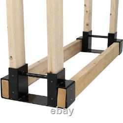 Match Stack Rack Wood Pile Indoor Firewood Stand Storage Bins Wooden