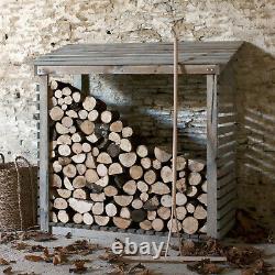 NQP GARDEN TRADING Aldsworth Wide Log Store Spruce LSWO01 Ref 1