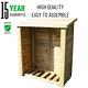 Outdoor Double Bay Wooden Log Store 5x4 15yr Rot Guarantee