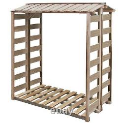 Outdoor Log Store Large Wood Storage Firewood Wooden Kindling Garden Shed Canopy