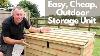 Outdoor Storage Unit How To Build