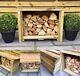 Outdoor Wooden Log Store Storage Unit