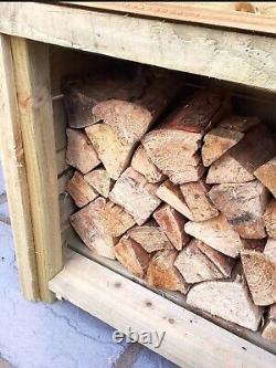 Outdoor Wooden Log Store Storage Unit