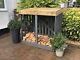 Outdoor Wooden Log Store Wood Shed Fire Wood Storage Reclaimed Wood Wood Store